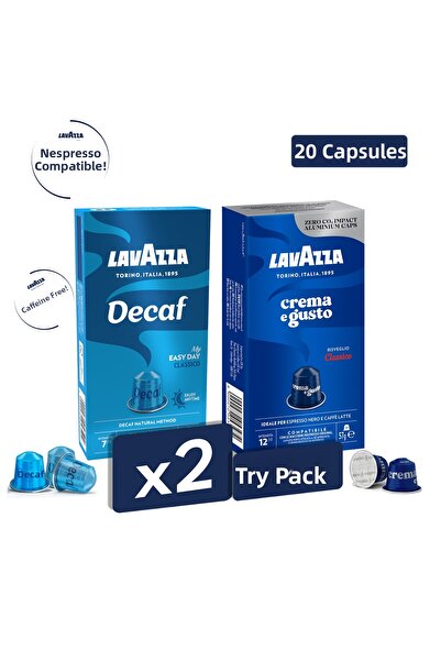 LavAzza كريما إي غوستو، ديكاف ماي إيزي داي، عبوة مقدمة للمعارف تحتوي على 20 ق...