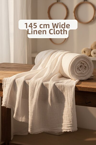 Morlay 100% Cotton White Şile Cloth Fabric, Organic Washed Cotton Şile Cloth