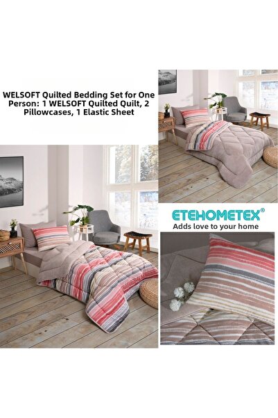 ETE HOMETEX SINGLE PERSON WELSOFT SLEEPING SET