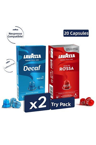 LavAzza كواليتا روسا، ديكاف ماي إيزي داي، عبوة مقدمة للمعارف تحتوي على 20 قطع...