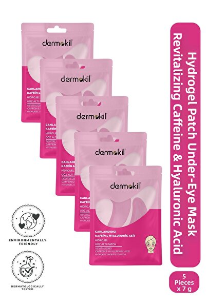 Dermokil Revitalizing Caffeine & Hyaluronic Acid Hydrogel Patch Under-Eye Mas...