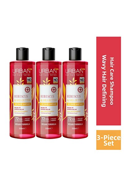 Urban Care Hibiscus & Shea Butter Curl Defining Hair Care Shampoo-350 Ml-Vega...