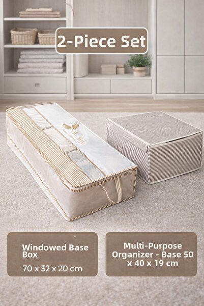 PONÇİK BEBEK صندوق تخزين متعدد الأغراض مع نوافذ وصندوق تخزين كبير متعدد الاست...