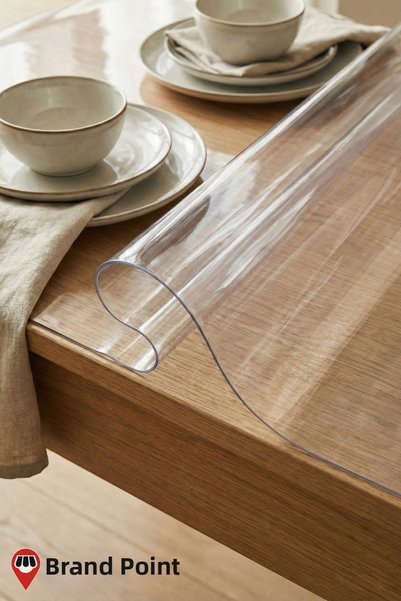 Branda Noktası First Class Transparent Table Protection Cover in All Sizes 0....