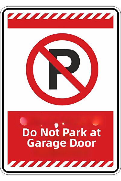 isgtabelam 25×35 سم / مركب/باب جراج لا يُسمح بوقوف السيارات.