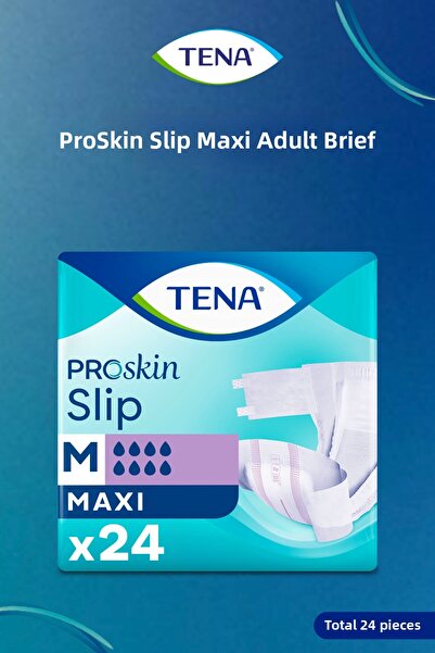 TENA حفاضات بروسكين ماكسي بحزام خصر، مقاس متوسط (م)، 8 قطرات، 24 قطعة86991145...