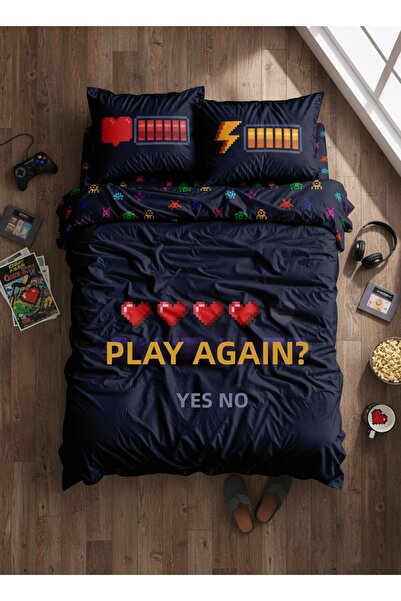 Helen George Game Over Double Duvet Cover Set