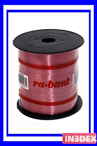 İN3DEX شريط رافيا أحمر ثلاثي الأبعاد، عبوة 200 متر