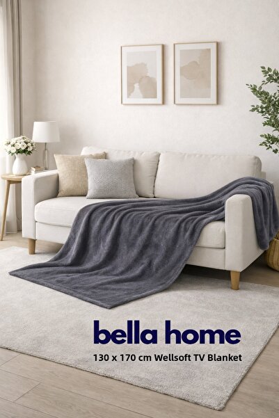 Bella Home Wellsoft Tv Blanket |   130X170 cm |   Warm and Cozy for Seating &...