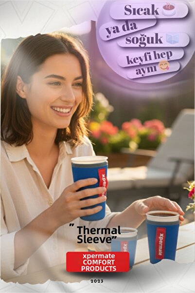 XPERMATE Thermal Beverage Cover – Thermal Cover for Hot & Cold Beverages