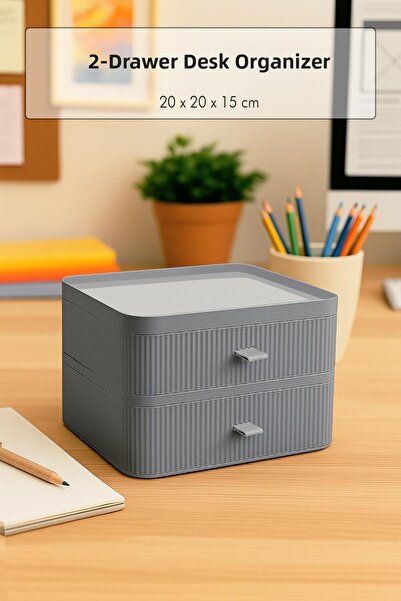 EWs Θήκη στυλό 2 επιπέδων με συρτάρια & Οργανωτής γραφείου & Οργανωτής πολλαπ...