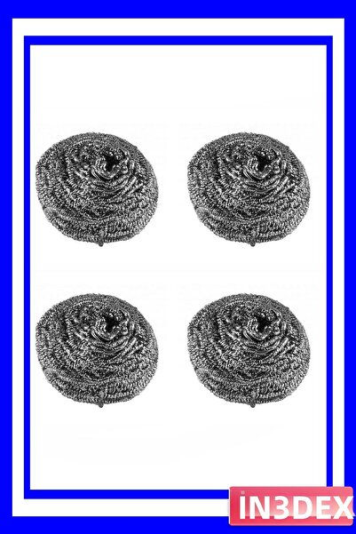 İN3DEX Stainless Steel Dish Cleaning Wire 4-Pack