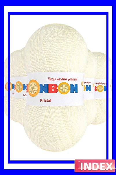İN3DEX خيوط كريستال ليف للكروشيه اليدوي بلون كريمي فاتح 5 قطع