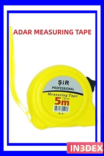 İN3DEX Professional Yellow Black Tape Measure 3X19Mm Measuring Tool