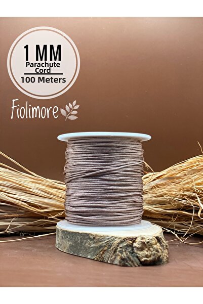 Fiolimore Parachute Cord 055 Mink Color 1 mm 1St Quality (1 Spool 45 Meters) ...