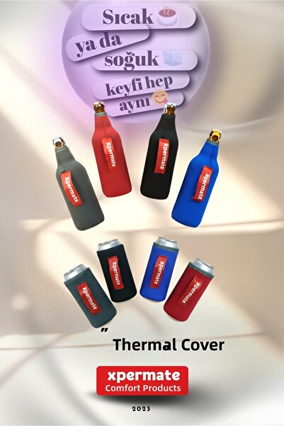 XPERMATE Thermal Beverage Sleeve – Keeps Hot & Cold Drinks, Bottles, and Beer...