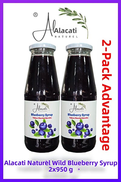 Human life Humanlife Alaçatı Natural Blueberry Syrup 950 Gr 2 Pieces