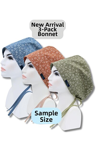 doktorbonem حزمة من 3 قطع من زهور النازلي باللون الأزرق والبني والأخضر