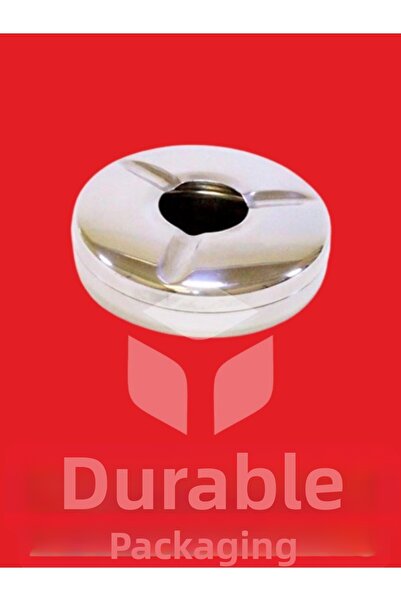 yorulmaz ambalaj Ashtray with Steel Lid and Pool – Windproof, Odor-Proof, Dur...
