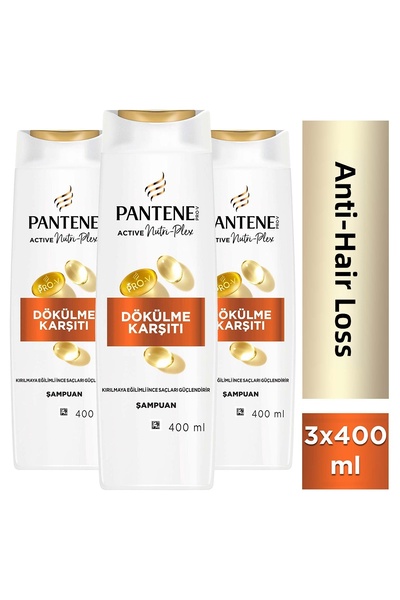 Pantene Pro-V Shedding Mixed Shampoo 400ml for Easily Broken Hair X 3 Pcs