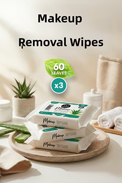 Papilion Aloe Vera Extract Ph Balanced Moisturizing Makeup Removal Wipes X3 6...