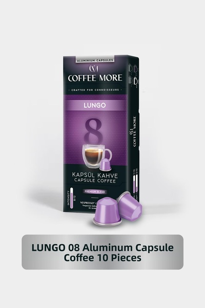 C.M Coffee More 8 كبسولات قهوة لونجو 10 كبسولات