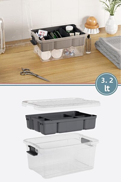 Empressco Multi-Purpose Storage Box, 3.2 Liters, Organizer and Organizer