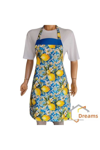 DÜŞLER EV TEKSTİLİ 3D Patterned Adjustable Duck Fabric Chef Kitchen Apron with Water and Stain Repellent Feature