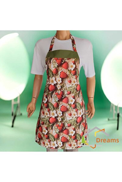 DÜŞLER EV TEKSTİLİ 3D Patterned Adjustable Duck Fabric Chef Kitchen Apron wit...