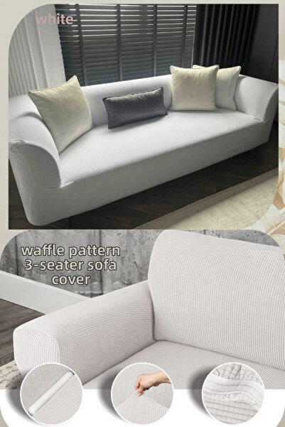 Uy Style Lycra Sofa Cover, Elastic Rubberized Sofa Cover, Pitikare Pattern, 3...