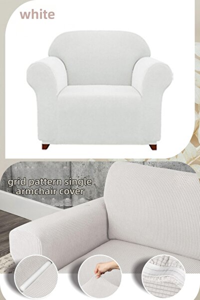 Uy Style Lycra Single Sofa Cover, Elastic Rubberized Sofa Cover with Pitikare...