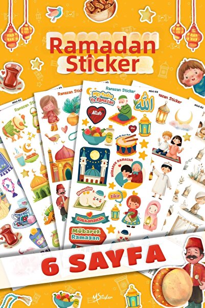 MSticker Ramadan Month Themed Mini Sticker Set, Sticker on Notebook Agenda Wa...