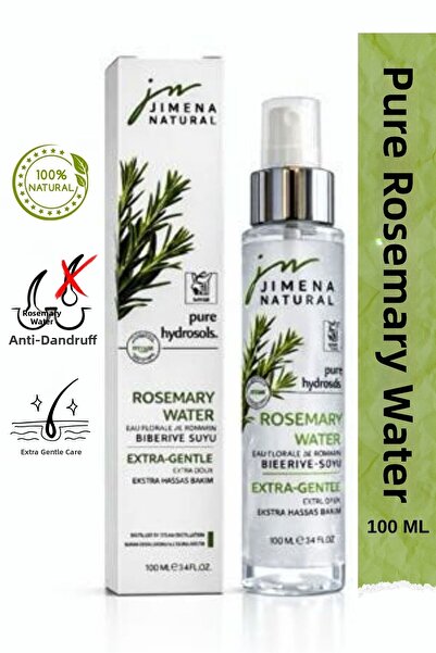 Jimena Natural ماء الروزماري 100% طبيعي ونقي، منشط للشعر والبشرة، علاج ضد تسا...