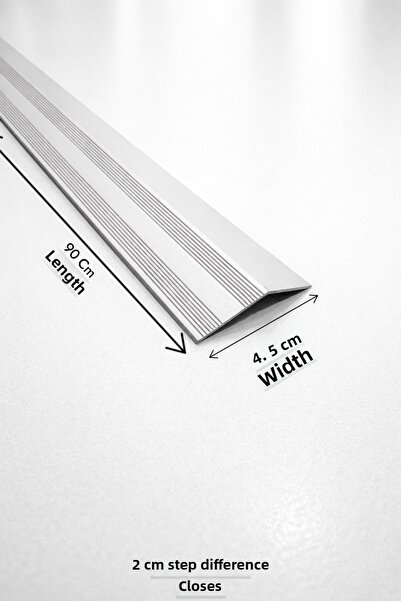 PashaDekor عتبة باب من الألومنيوم ذات مستوى عريض وفرق 90 سم