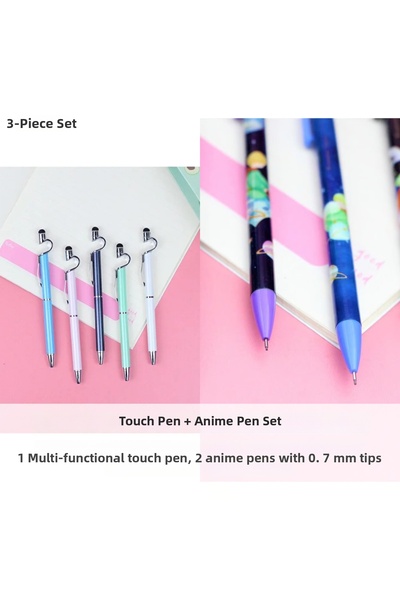 yordama 3-Piece Pen Set |   Multi-Function Touch Pen Ballpoint Pen + 2 Pcs 0....