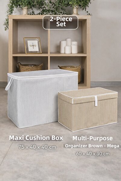 PONÇİK BEBEK Maxi Pillow Storage Box Large Size Mega Organizer Box under Bed ...