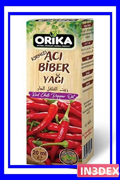 İN3DEX زيت الفلفل الحار الأحمر 20 مل منتج للعناية بالأعشاب