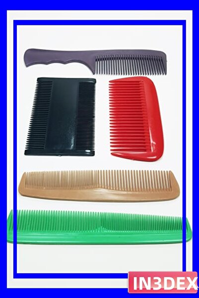 İN3DEX 5-Piece Family Comb Set for Hair Styling