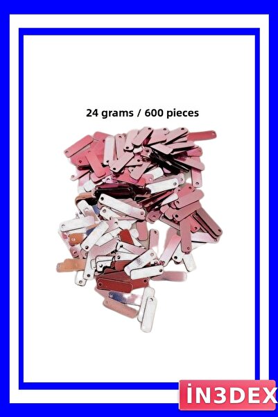 İN3DEX رقائق دانتيل نحاسية 15×5 مم مقطوعة بالليزر 600 قطعة