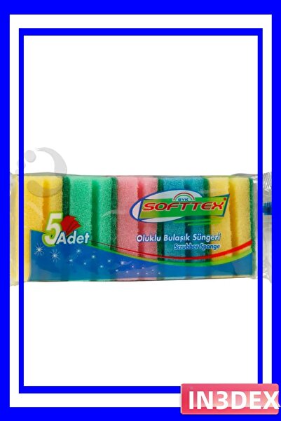İN3DEX Corrugated Washing Sponge 5-Pack