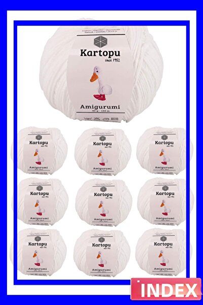 İN3DEX Amigurumi Knitting Yarn Set 10 Pieces 50 Grams