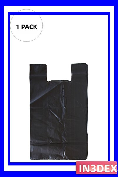 İN3DEX Mini Size Black Zipper Athlete Bag 22X31 cm 500 Pieces Package