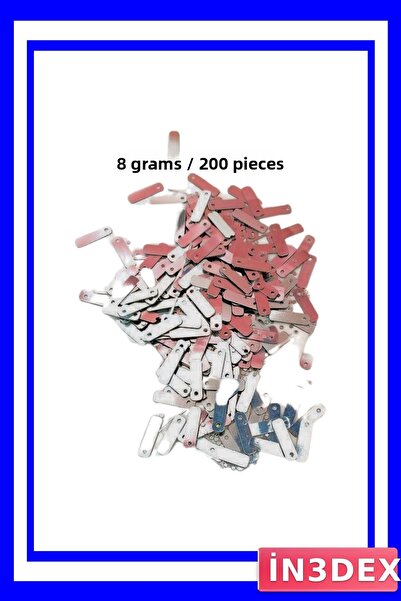 İN3DEX Dark Pink Lace Embroidery Sequins 200 Pieces Laser Cut