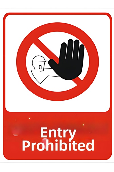 HiperAD Reklam ممنوع الدخول - طباعة ديكوتا - لافتة تحذيرية من فوركس بسمك 3 مم...