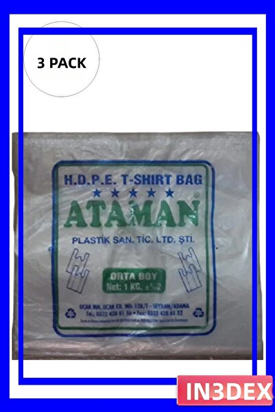 İN3DEX Medium Size Thick Transparent Athlete Bag 27X47 cm 1 kg Package