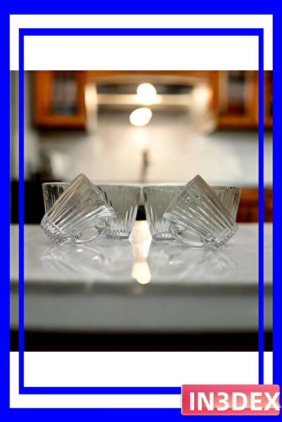 İN3DEX Set of 6 Cups with Handles, Ceramic Material