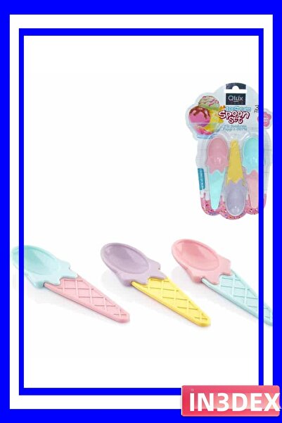 İN3DEX Set of 3 Spoons for Serving Ice Cream
