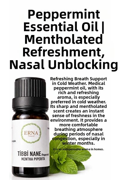 Mina Souvenir زيت النعناع النقي |   مبخرة وناشر عطر |   نكهة المنثول القوية