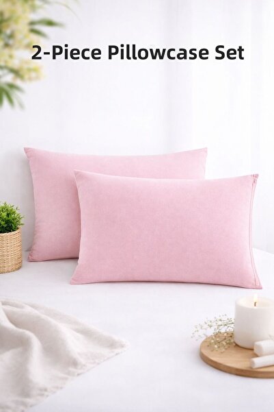 TEXTİLEGARDEN 2-Piece Zippered Pillowcase Set 50X70 – Zippered Pillowcase Set