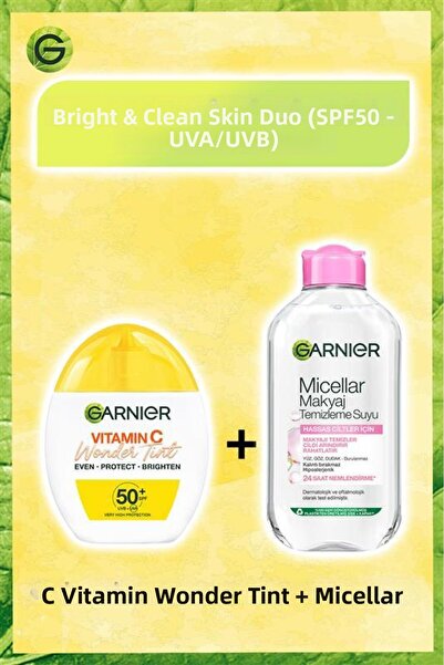 Garnier وندر تينت فيتامين سي مرطب ملون للوجه واقي من الشمس بعامل حماية من الش...